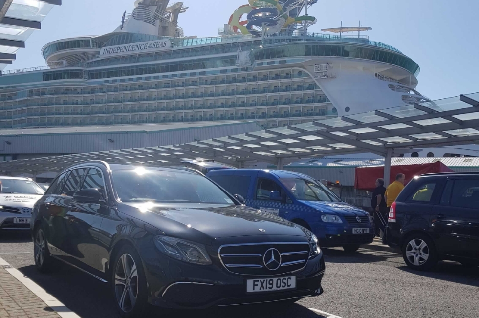 cruise ship in dock